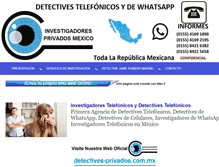 Tablet Screenshot of investigadorestelefonicos.com